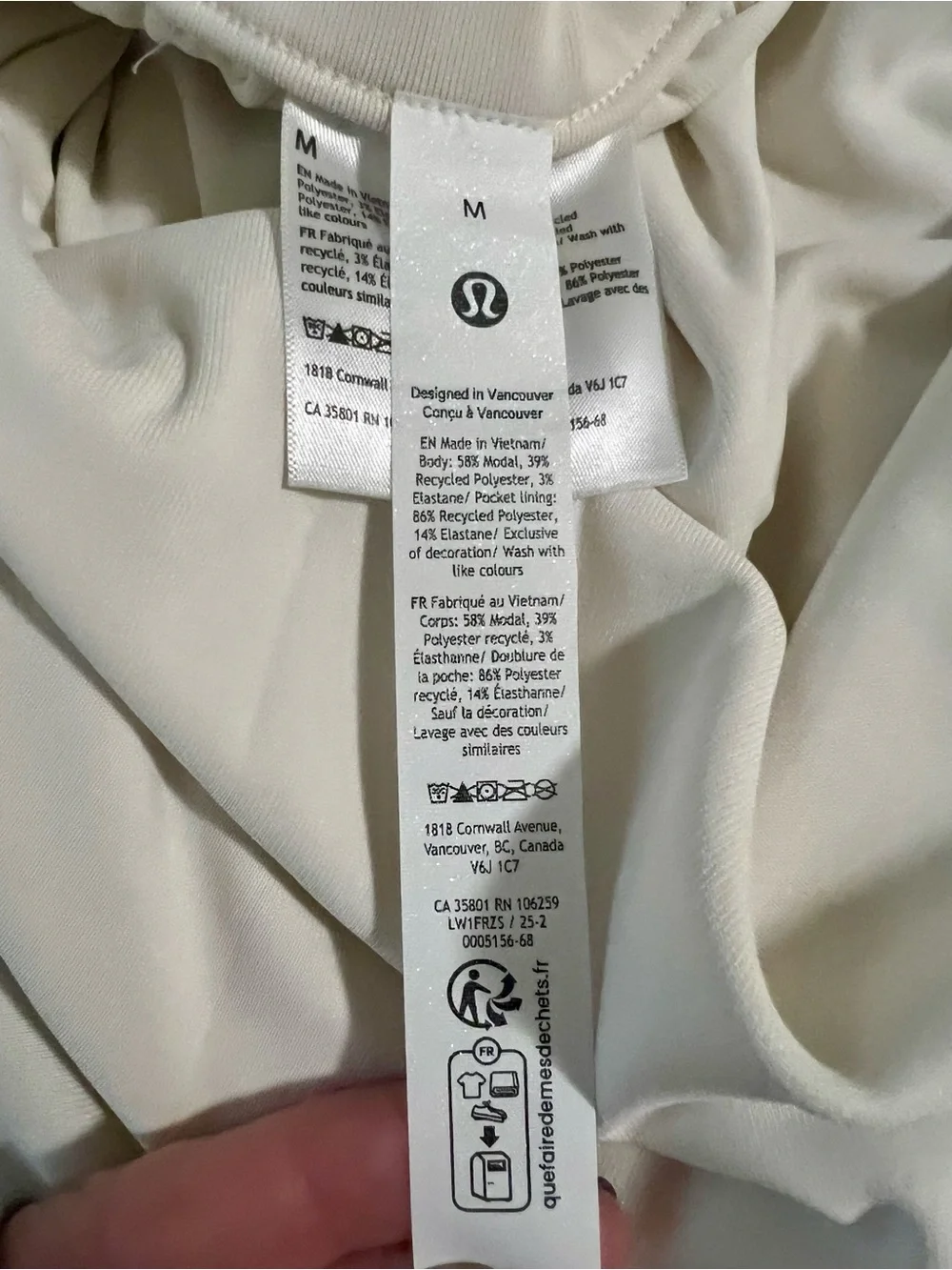 Lululemon Drapey Softstreme Romper Light Ivory Size Medium